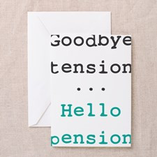 Goodbye tension Greeting Card for