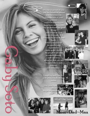 Custom Personalized Photo Senior Yearbook Page