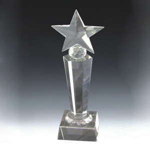 hot sale new design crystal trophy funny trophy awards for promotion