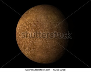 Planet Mercury White Background Virtual planets mercury planet