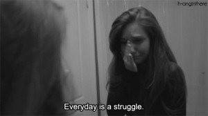 gif love girl cute quote Black and White life depressed sad A gpoy ...