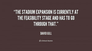 The stadium expansion is currently at the feasibility stage and has to ...