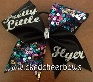 Cheer Bows With Sayings Cheer bow - pretty little