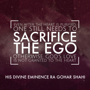 Even after the heart is purified, one still needs to sacrifice the ...