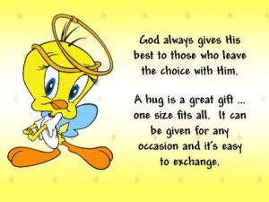 hug is a great gift...one size fits all.