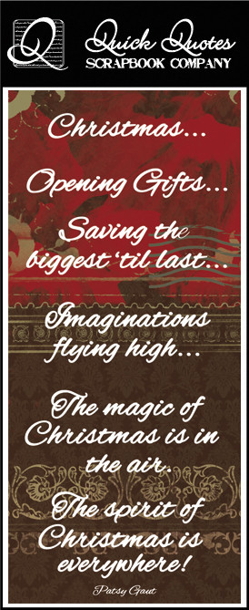 Quick Quotes - Christmas Collection - Color Vellum Quote Strip ...