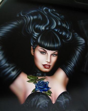 bettie page artwork , bettie page art by olivia , l ventricular ...