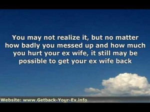 What Does It Mean When Your Ex Husband Comes Back To You