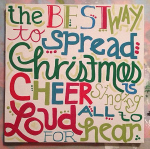 The Best way to spread Christmas Cheer... Elf quote Painting on Etsy ...