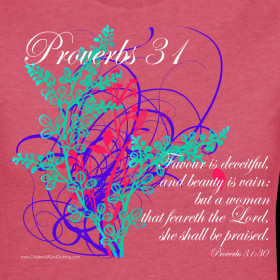 Design ~ Proverbs 31, Virtuous Woman, Womens Christian T-Shirts, Pink