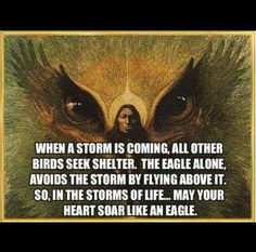 Inner peace Native American quote Eagle More
