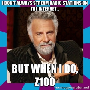 Dos Equis Guy - I don't always stream radio stations on the internet ...