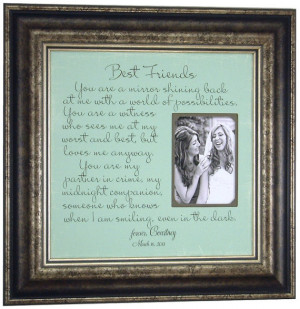 Best Friends, Wedding Frame, Maid of Honor, Bridesmaid, Sister, she is ...