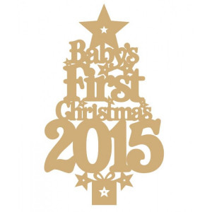 Baby's First Christmas Tree 2015 with plinth