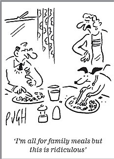 Family Eating Healthy Cartoon Pugh cartoon on family meals