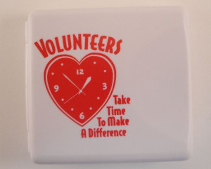 Volunteers Red Heart Clock Digital Travel Alarm Clock Picture Frame ...