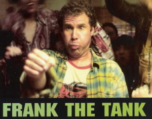 ... to 80s rock really loud as if you were Frank the Tank from Old School