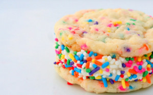 rainbow dessert ice cream cookie rainbows sprinkles sprinkle ice cream ...