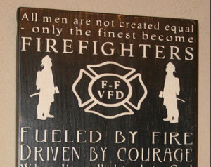Firefighter Subway Sign - (smaller version) Firefighter Decor ...