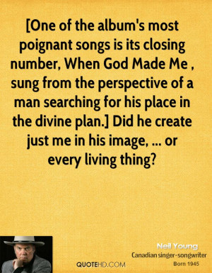 One of the album's most poignant songs is its closing number, When ...