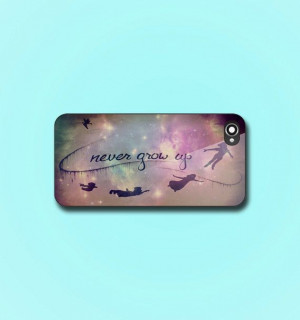 Peter #Pan #Quotes #Never #Grow #Up #iPhone case #iPhone 4/4scase # ...