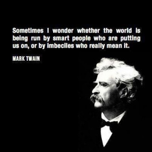 Sometimes I wonder ...