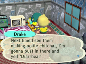 Animal Crossing City Folk Drake Diarrhea