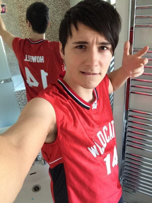 Dan in his Wildcats jersey. *swoon*