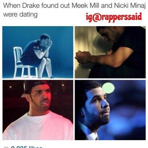 When Drake found out Meek Mill and Nicki Minaj were dating