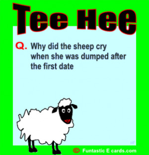 Click on this sheep cartoon to find even MORE BAD JOKES ...