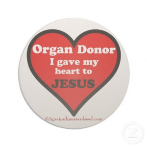 Organ Donor Agrainofmustardseed.com Jesus Heart Sandstone Drink ...