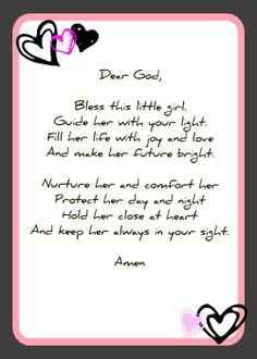 Baby Shower Prayer Cards | Feel free to copy and use in any way you ...
