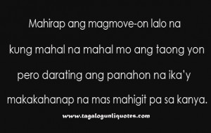 Move on Tagalog Quote
