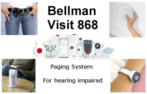 Bellman Visit 868 Paging System for Hearing Impaired and Deaf
