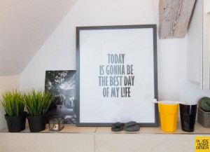 inspirational framed quote