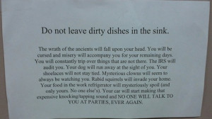 Share This Funny Passive Aggressive Note On Facebook!