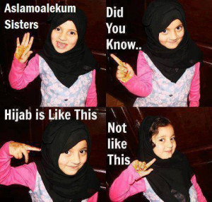 Little Girl Teaches Real Hijab