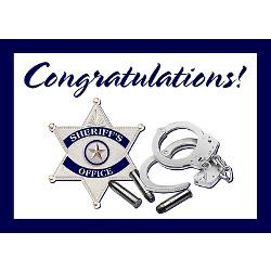 congrats_sheriff_graduation_greeting_card.jpg?height=250&width=250 ...