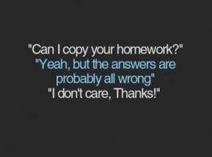 funny homework quotes