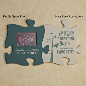 Home > Cherish Family Photo Frame Puzzle Piece Wall Art