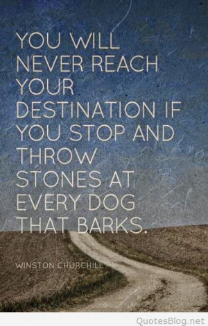 Reaching your destination quote