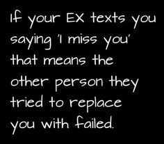 If your ex texts you saying 
