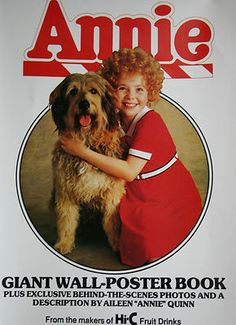 UNUSED! 1982 Little Orphan ANNIE Movie Wall Poster With Sandy The Dog ...