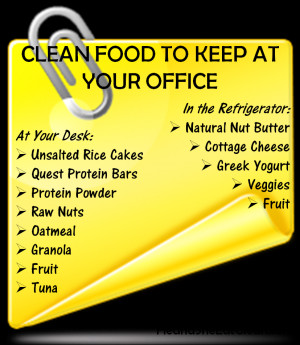 Clean Eat Education :: Clean Food to Keep at Your Office