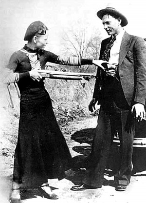 The Colt .45 was found in Clyde Barrow’s waistband, and the .38 ...