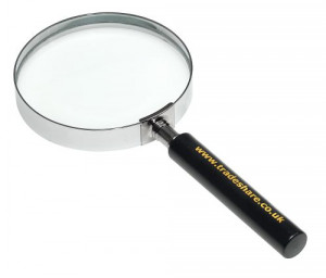 classic magnifier classic chrome magnifier with 50mm 2 or 75mm 3 glass ...