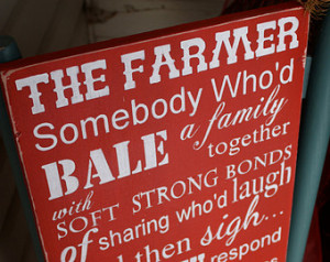 So God Made A Farmer - Paul Harvey Quote-Wooden Sign - Hand Painted ...