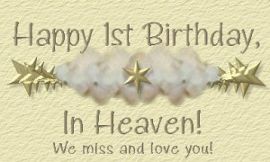 Trevor, it is time for your 1st birthday,