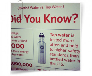 bottled water vs. tap water
