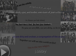New Religion Quote~ Black Veil Brides | Publish with Glogster!